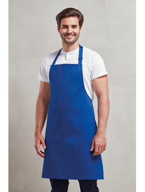 ‘COLOURS’ BIB APRON WITH POCKET
