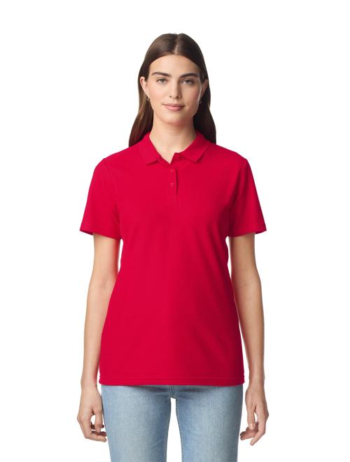 SOFTSTYLE® LADIES' DOUBLE PIQUÉ POLO
