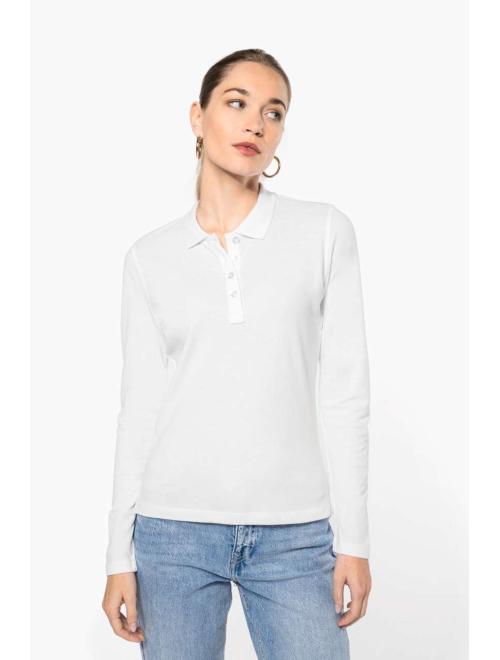 LADIES’ LONG-SLEEVED PIQUÉ POLO SHIRT