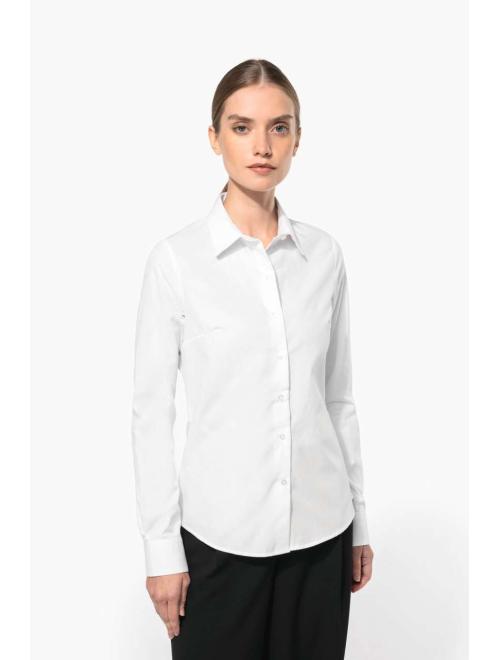 LADIES’ LONG-SLEEVED COTTON POPLIN SHIRT