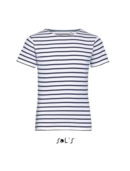MILES KIDS - ROUND NECK STRIPED T-SHIRT