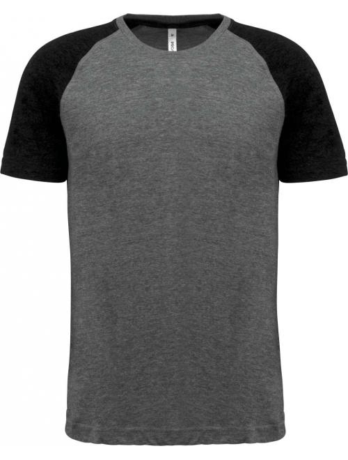 ADULT TWO-TONE SPORTS SHORT SLEEVE T-SHIRT