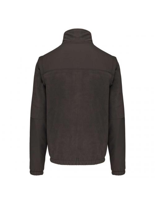 FLEECE JACKET WITH REMOVABLE SLEEVES