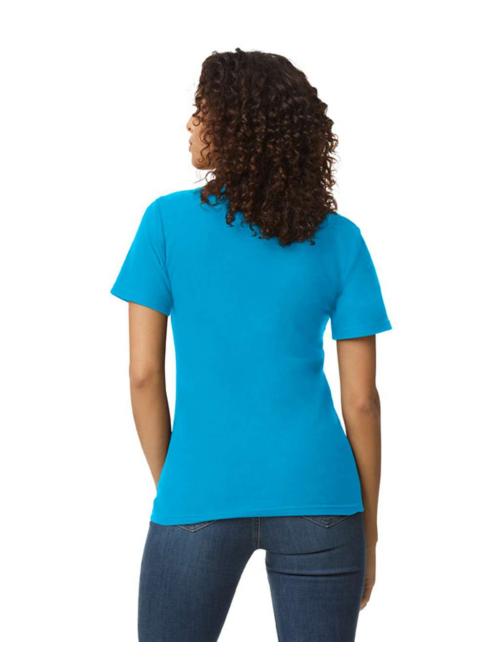 SOFTSTYLE® LADIES' DOUBLE PIQUÉ POLO WITH 3 COLOUR-MATCHED BUTTONS