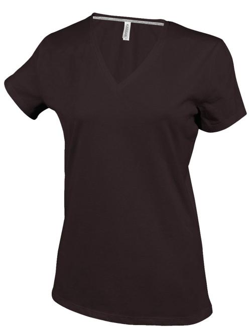 LADIES' SHORT SLEEVE V-NECK T-SHIRT