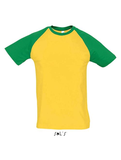 FUNKY MEN'S 2-COLOUR RAGLAN SLEEVES T-SHIRT FUNKY MEN'S 2-COLOUR RAGLAN SLEEVES T-SHIRT