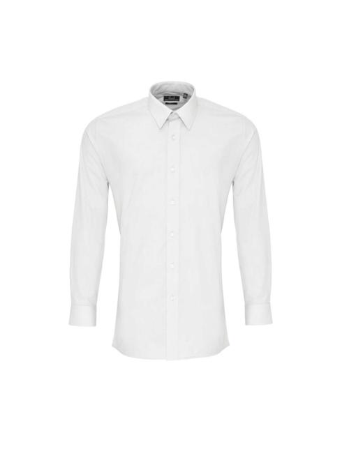 MEN’S LONG SLEEVE FITTED POPLIN SHIRT MEN’S LONG SLEEVE FITTED POPLIN SHIRT