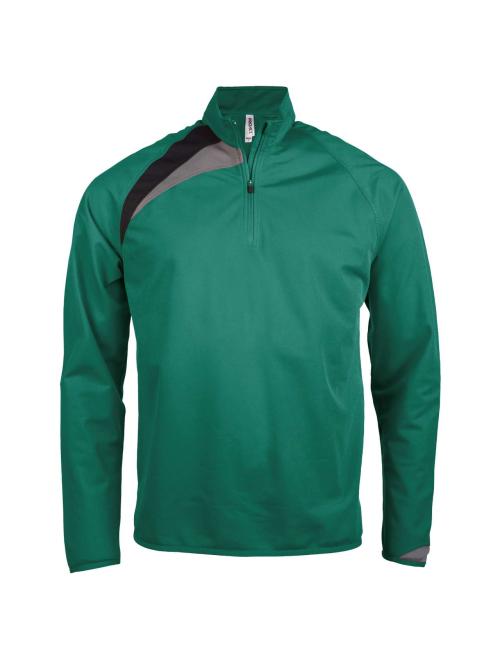 ADULTS' ZIP NECK TRAINING TOP