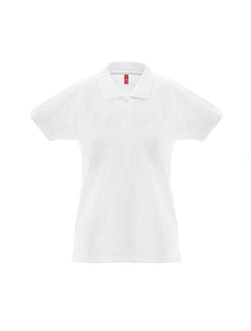 THC MONACO WOMEN WH. Női rövid ujjú póló póló kardozott pamutból THC MONACO WOMEN WH. Női rövid ujjú póló póló kardozott pamutból