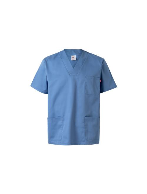 VL ILLAPA. Bordázott szövet tunika (190g/m²), rövid ujjú, poliészter (65%) és pamut (35%)
