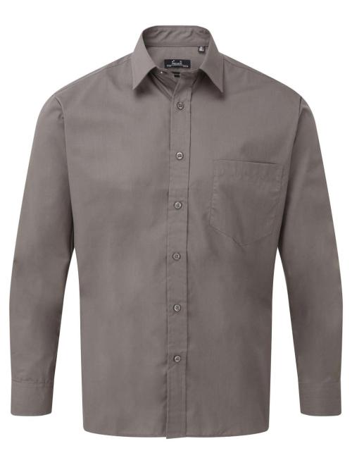MEN'S LONG SLEEVE POPLIN SHIRT