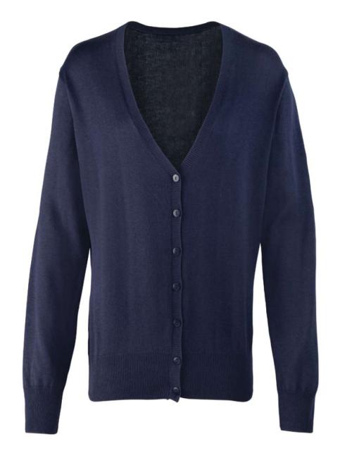 WOMEN'S BUTTON-THROUGH KNITTED CARDIGAN