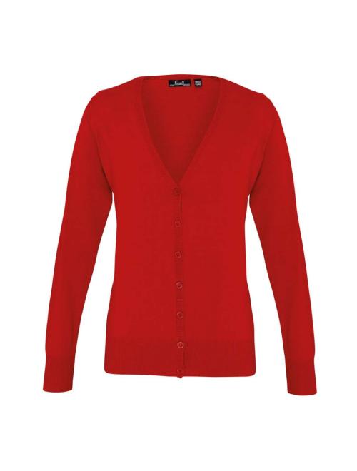WOMEN'S BUTTON-THROUGH KNITTED CARDIGAN