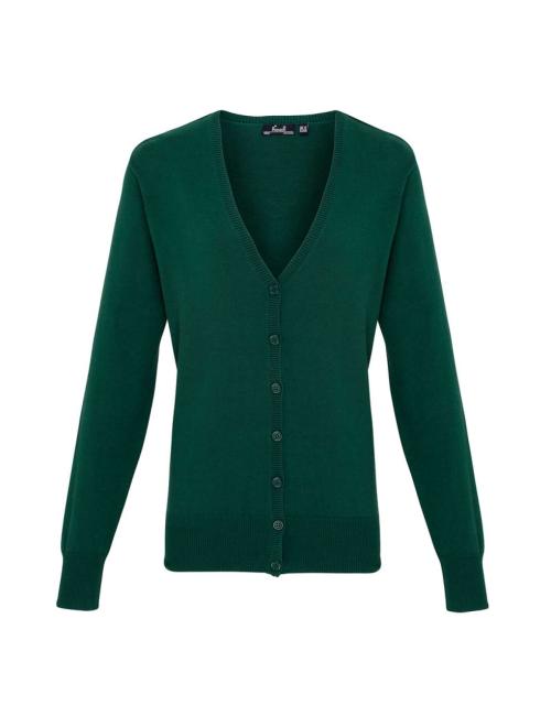 WOMEN'S BUTTON-THROUGH KNITTED CARDIGAN