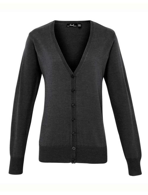 WOMEN'S BUTTON-THROUGH KNITTED CARDIGAN
