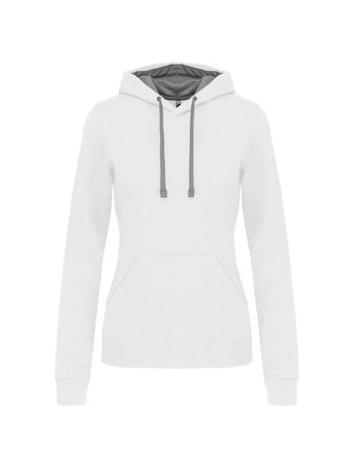 LADIES’ CONTRAST HOODED SWEATSHIRT LADIES’ CONTRAST HOODED SWEATSHIRT