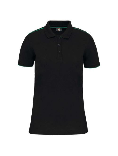 LADIES' SHORT-SLEEVED CONTRASTING DAYTODAY POLO SHIRT