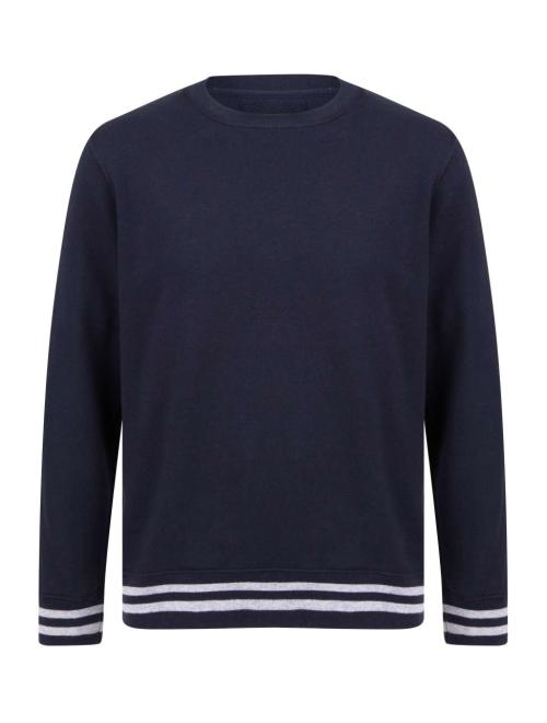 SWEAT WITH STRIPE CUFFS