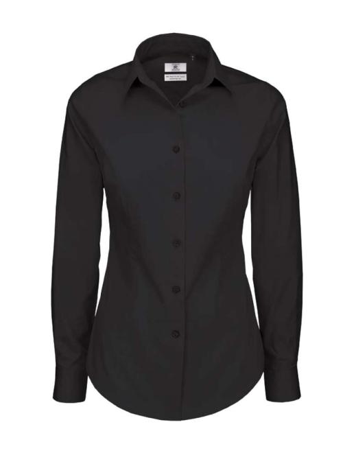 B&C BLACK TIE LSL /WOMEN