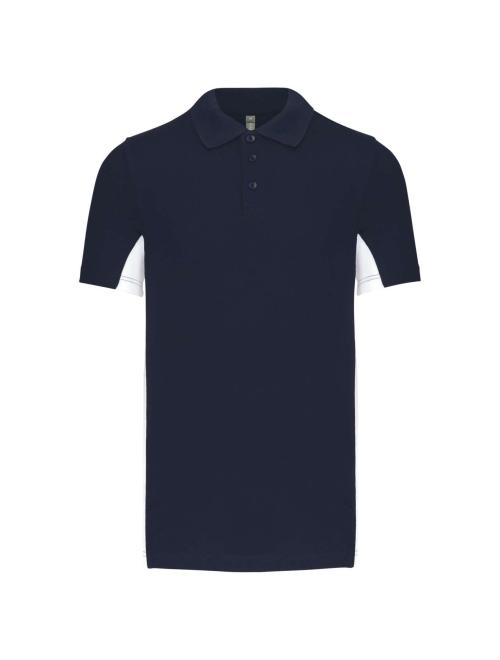 FLAG - SHORT-SLEEVED TWO-TONE POLO SHIRT