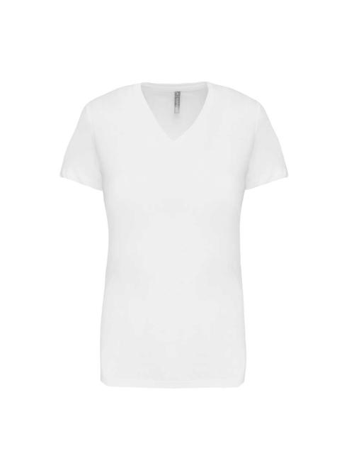 LADIES' SHORT SLEEVE V-NECK T-SHIRT