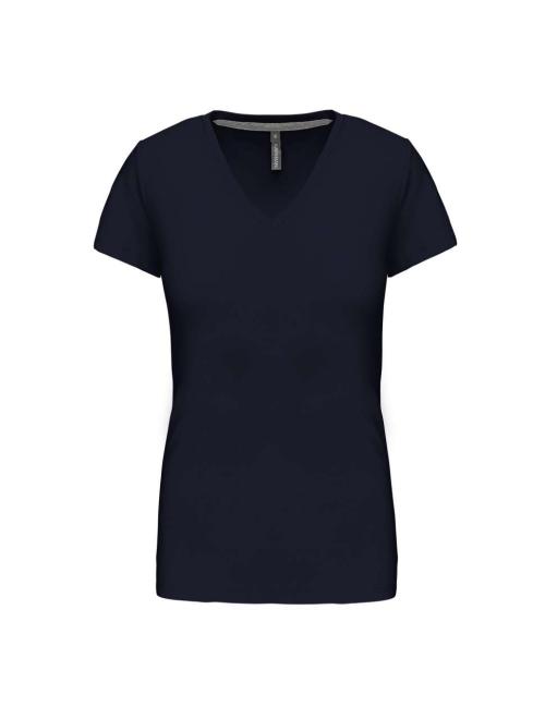 LADIES' SHORT SLEEVE V-NECK T-SHIRT