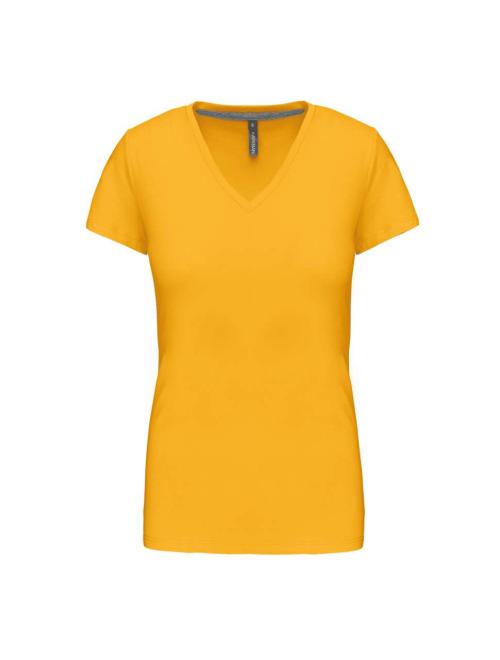 LADIES' SHORT SLEEVE V-NECK T-SHIRT