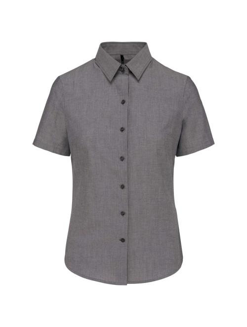 LADIES' SHORT-SLEEVED OXFORD SHIRT LADIES' SHORT-SLEEVED OXFORD SHIRT