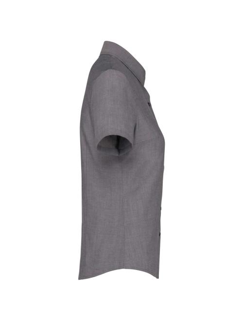 LADIES' SHORT-SLEEVED OXFORD SHIRT