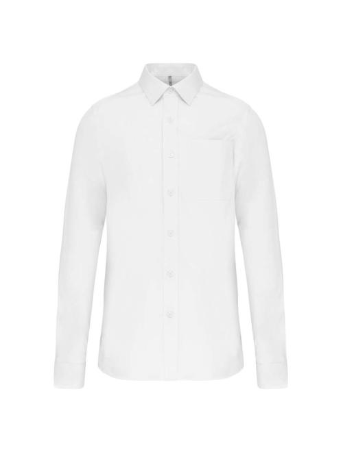 MEN'S LONG-SLEEVED COTTON POPLIN SHIRT