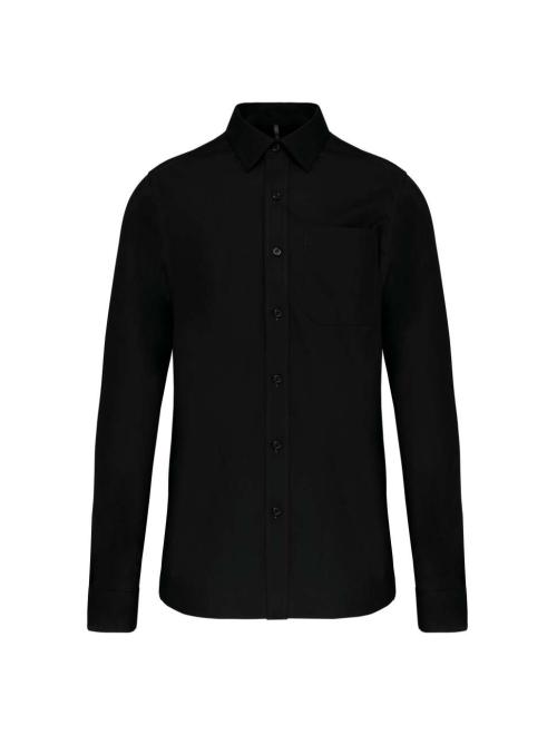 MEN'S LONG-SLEEVED COTTON POPLIN SHIRT