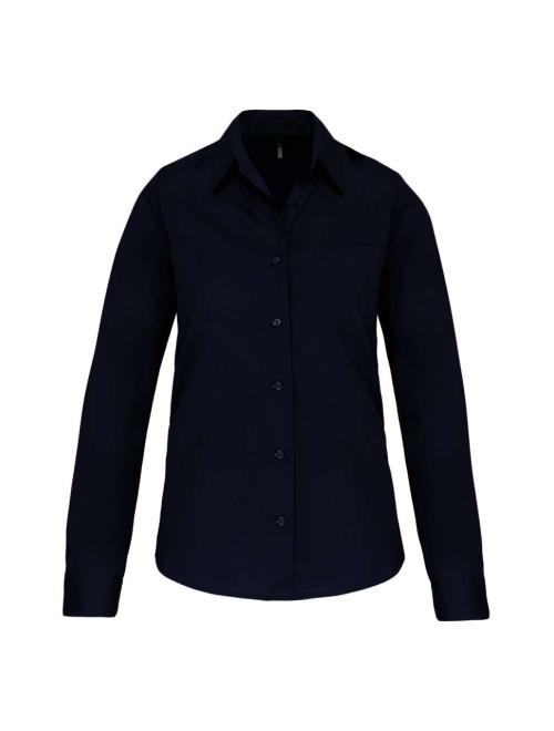 LADIES' LONG-SLEEVED COTTON POPLIN SHIRT LADIES' LONG-SLEEVED COTTON POPLIN SHIRT