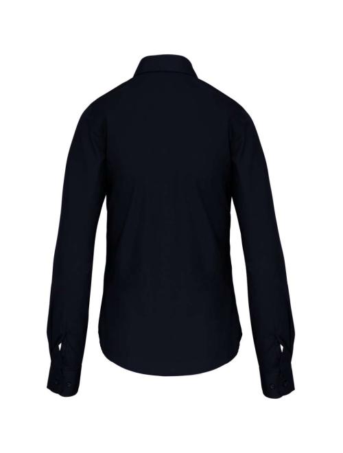 LADIES' LONG-SLEEVED COTTON POPLIN SHIRT