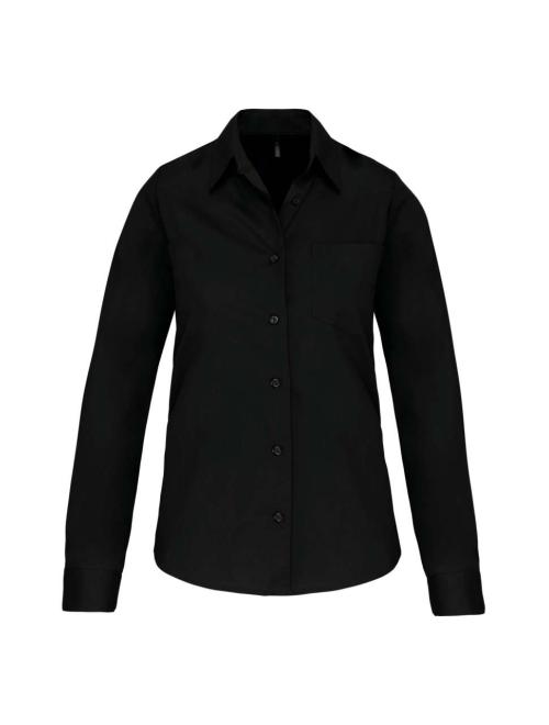 LADIES' LONG-SLEEVED COTTON POPLIN SHIRT LADIES' LONG-SLEEVED COTTON POPLIN SHIRT