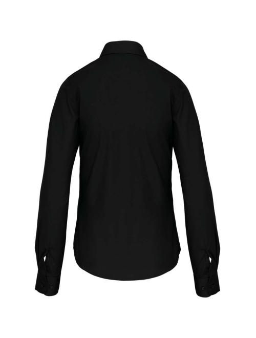 LADIES' LONG-SLEEVED COTTON POPLIN SHIRT