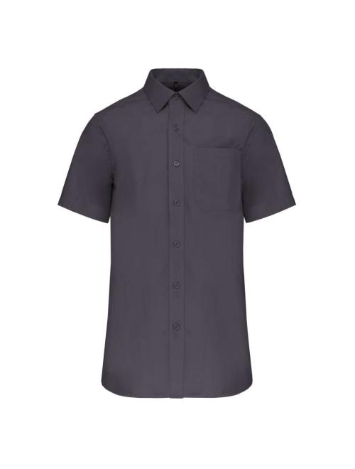 MEN'S SHORT-SLEEVED COTTON POPLIN SHIRT