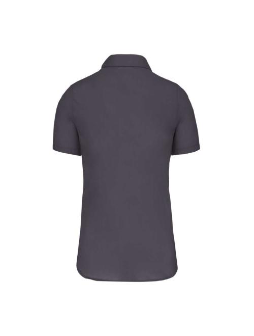 LADIES' SHORT-SLEEVED COTTON POPLIN SHIRT