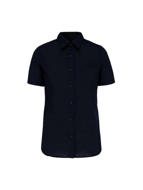 LADIES' SHORT-SLEEVED COTTON POPLIN SHIRT LADIES' SHORT-SLEEVED COTTON POPLIN SHIRT
