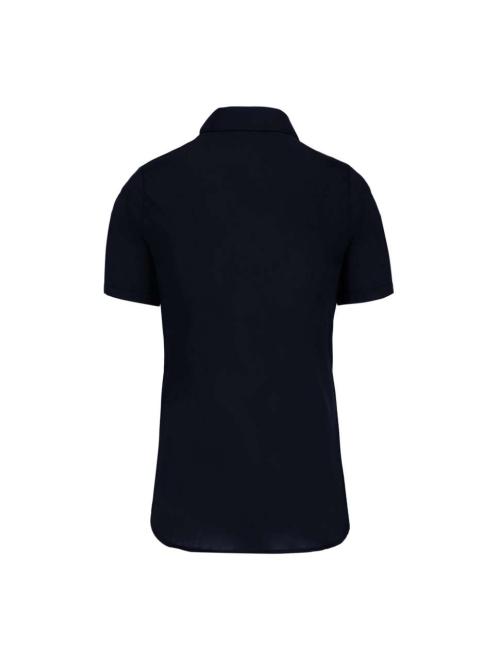 LADIES' SHORT-SLEEVED COTTON POPLIN SHIRT