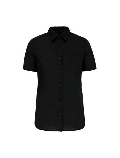 LADIES' SHORT-SLEEVED COTTON POPLIN SHIRT LADIES' SHORT-SLEEVED COTTON POPLIN SHIRT