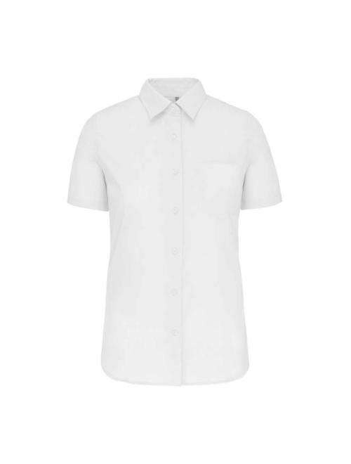 LADIES' SHORT-SLEEVED COTTON POPLIN SHIRT LADIES' SHORT-SLEEVED COTTON POPLIN SHIRT