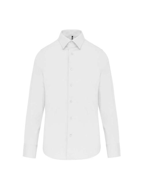 LONG-SLEEVED COTTON/ELASTANE SHIRT