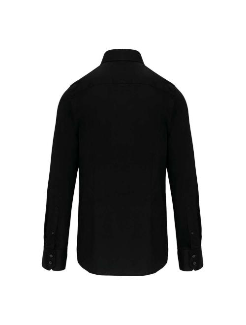 LONG-SLEEVED COTTON/ELASTANE SHIRT