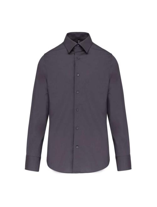 LONG-SLEEVED COTTON/ELASTANE SHIRT
