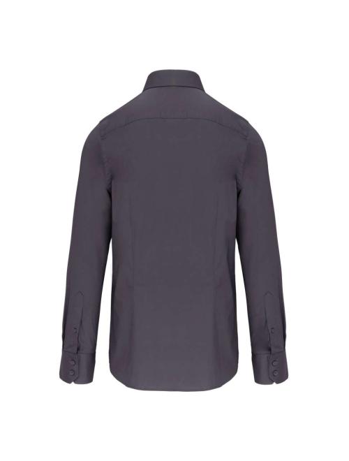 LONG-SLEEVED COTTON/ELASTANE SHIRT