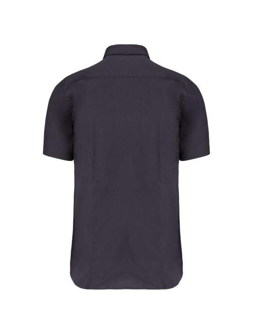 SHORT-SLEEVED COTTON/ELASTANE SHIRT