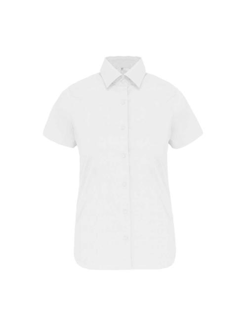 LADIES' SHORT-SLEEVED COTTON/ELASTANE SHIRT