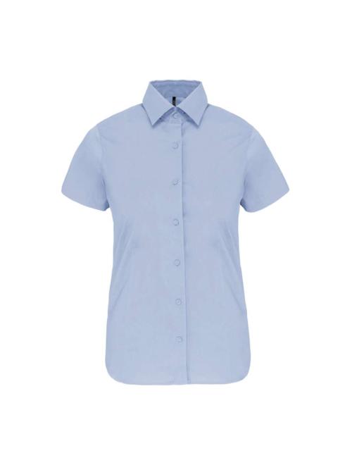 LADIES' SHORT-SLEEVED COTTON/ELASTANE SHIRT LADIES' SHORT-SLEEVED COTTON/ELASTANE SHIRT