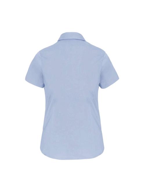LADIES' SHORT-SLEEVED COTTON/ELASTANE SHIRT