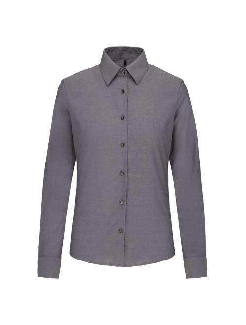 LADIES' LONG-SLEEVED OXFORD SHIRT